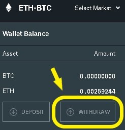 Withdraw ETH