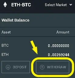 Withdraw ETH