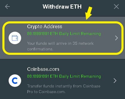 External Crypto Address