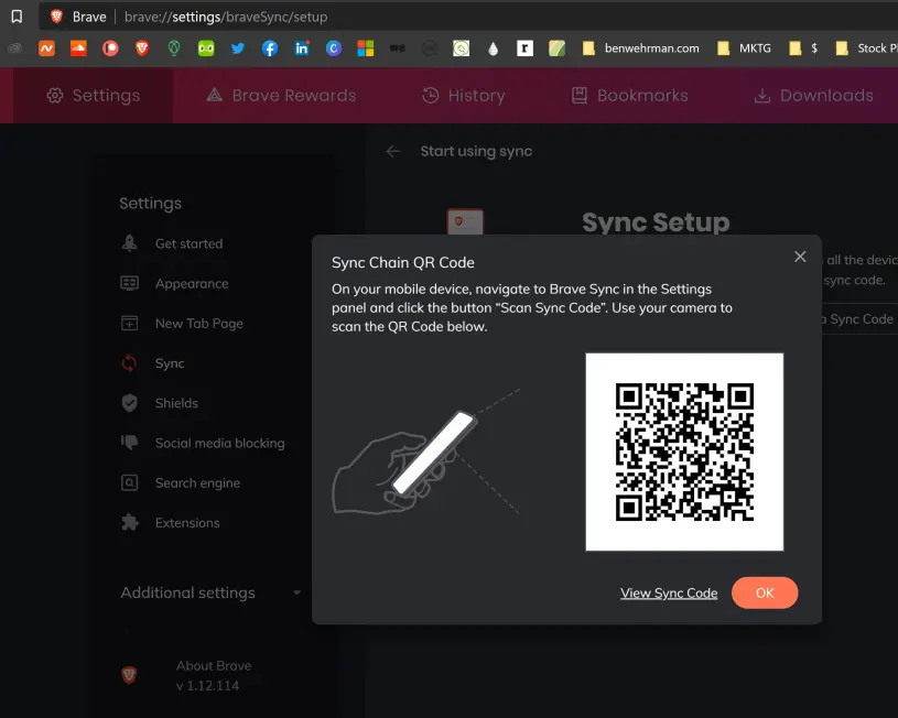 brave sync