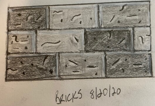 cleaned up bricks