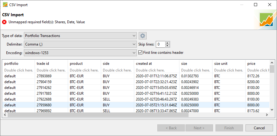 import file