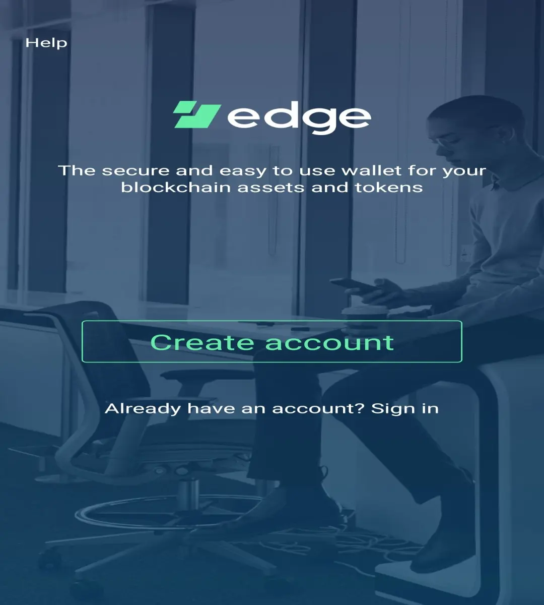 Edge Wallet - First Screen | deardanielim