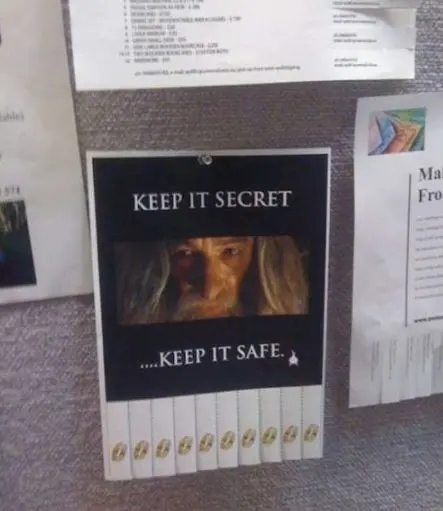 Keep it Secret & Safe!