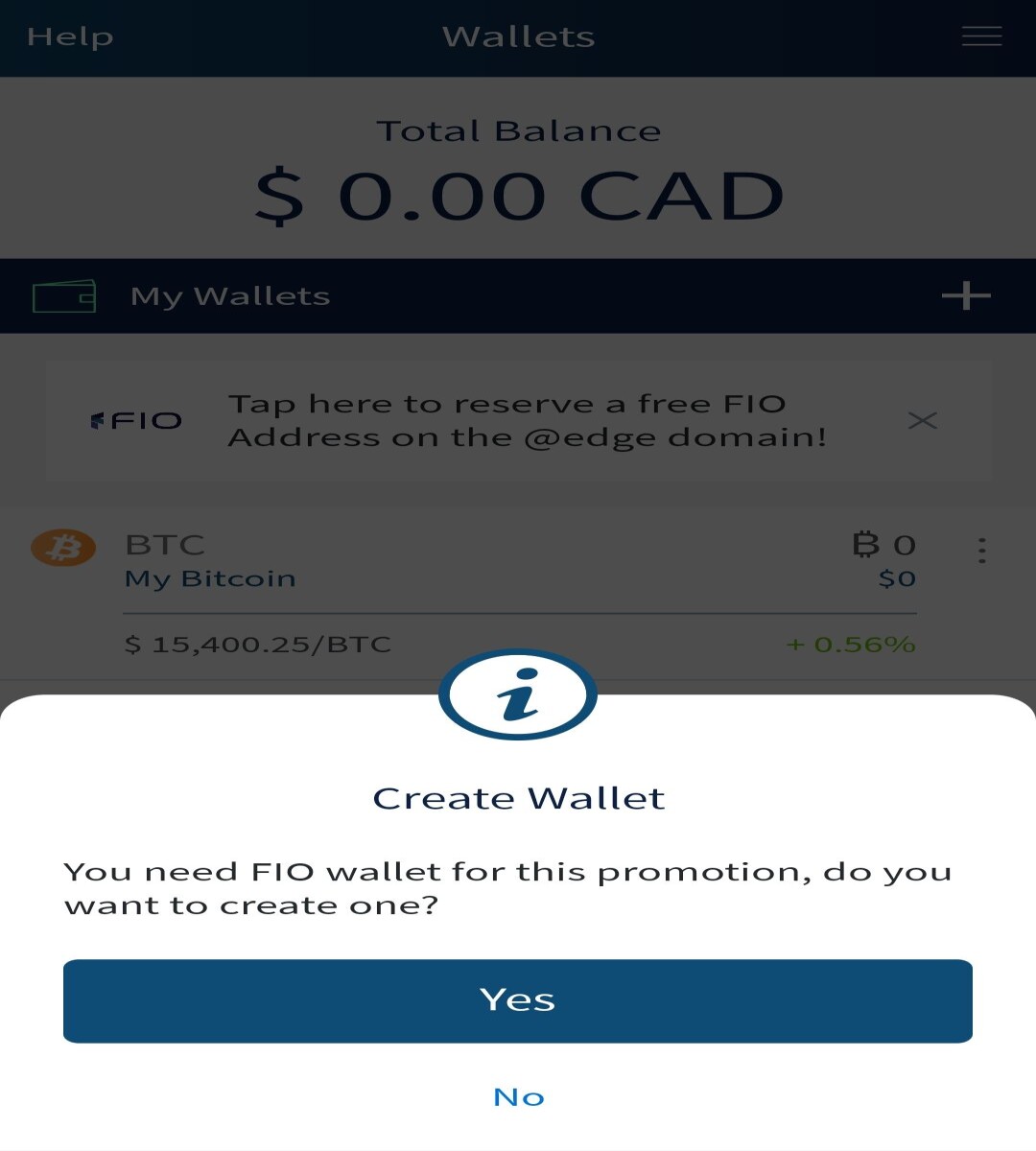 FIO Wallet Promo PopUp | deardanielim