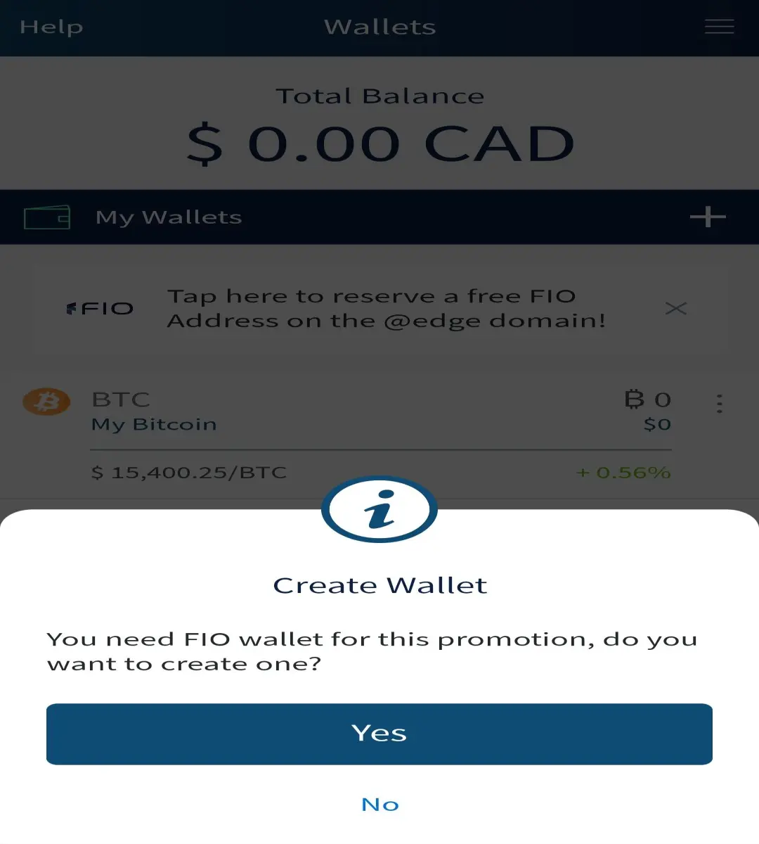 FIO Wallet Promo PopUp | deardanielim