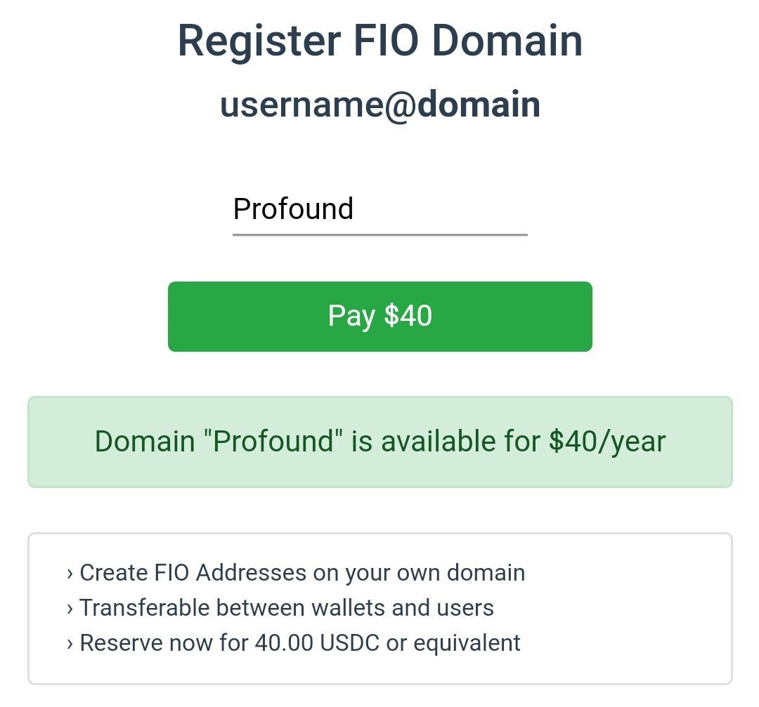 FIO Wallet Domains | deardanielim