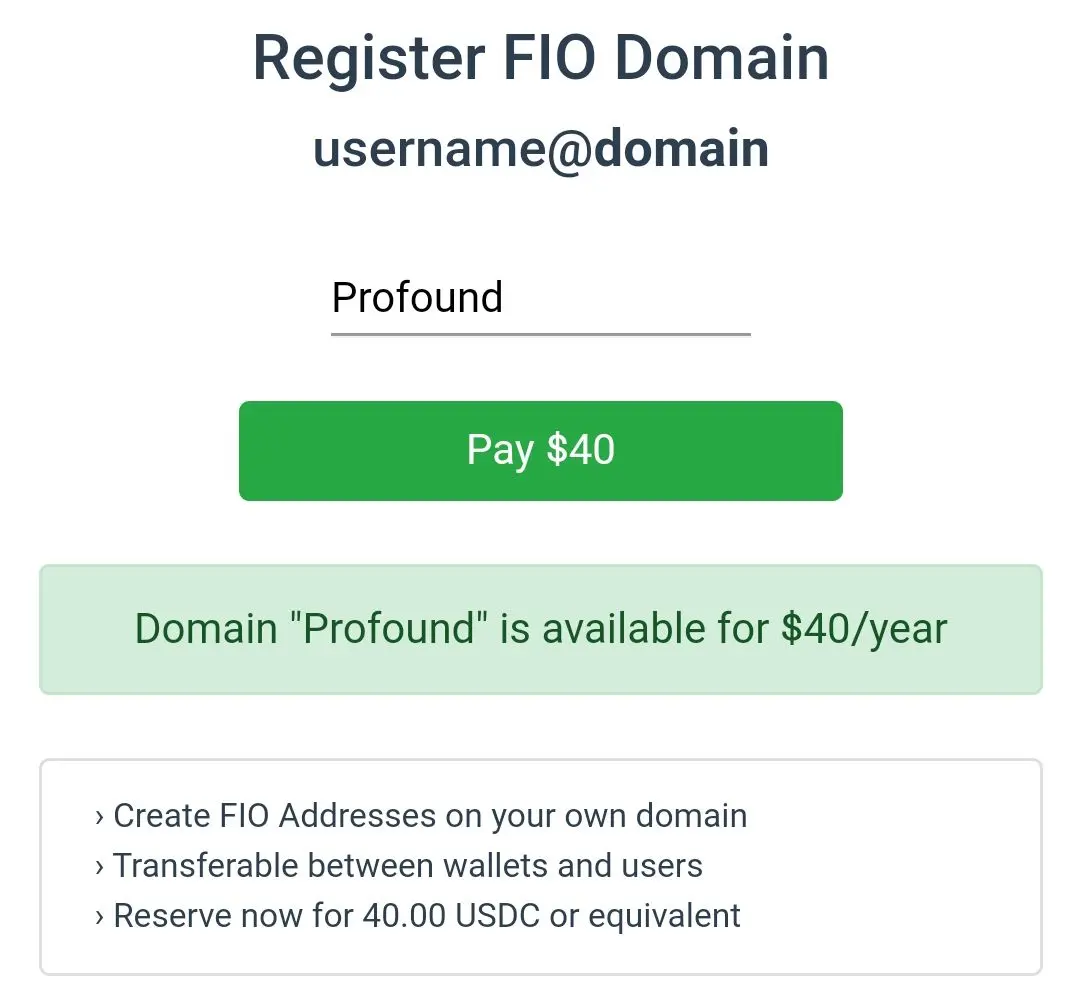 FIO Wallet Domains | deardanielim