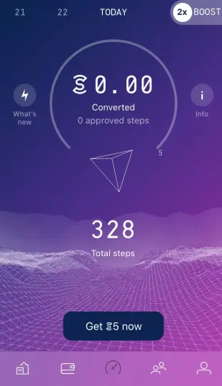 sweatcoin counter