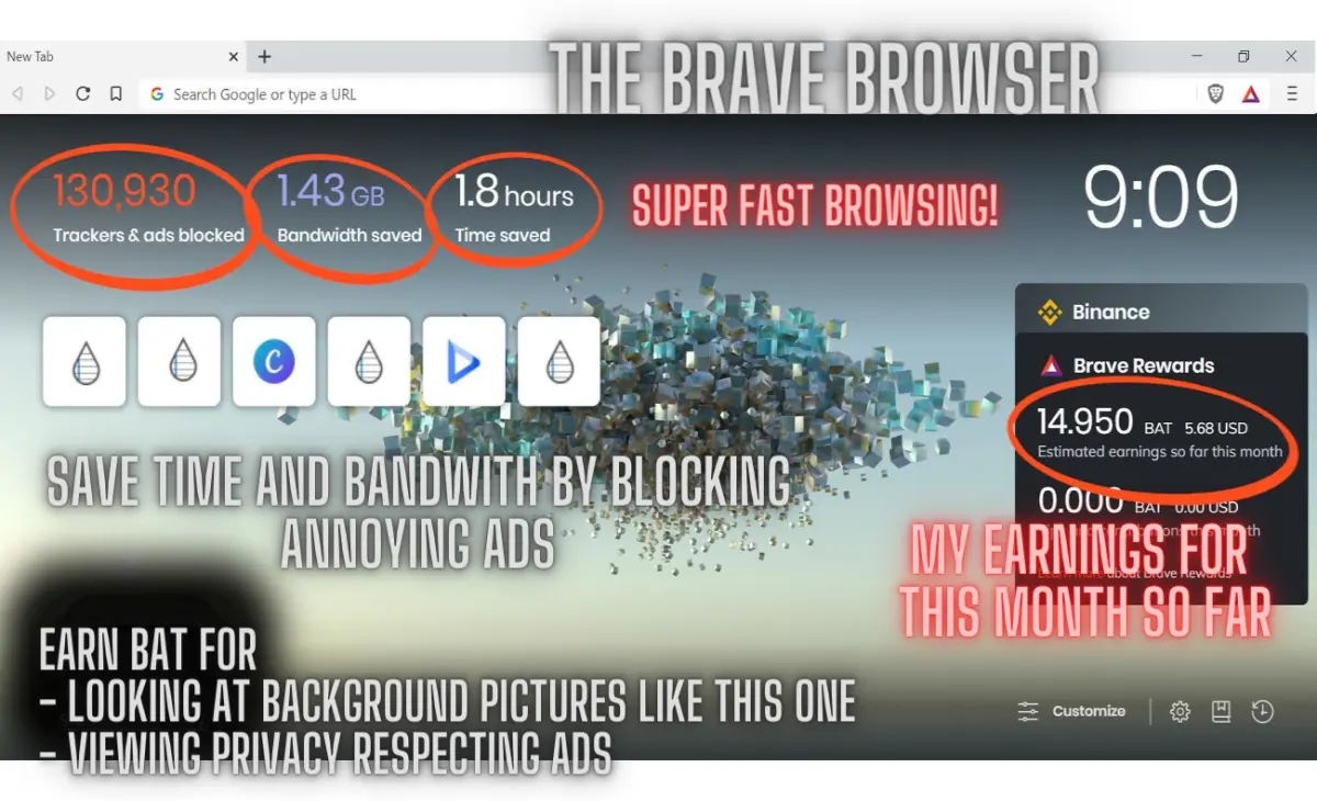 Save Time And Bandwith With The Brave Browser.