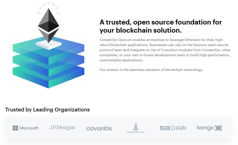 ConsenSys Quorum enables enterprises to leverage Ethereum for their high-value blockchain applications. | deardanielim