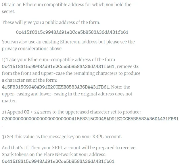 Detailed instructions on how to manually claim Spark tokens