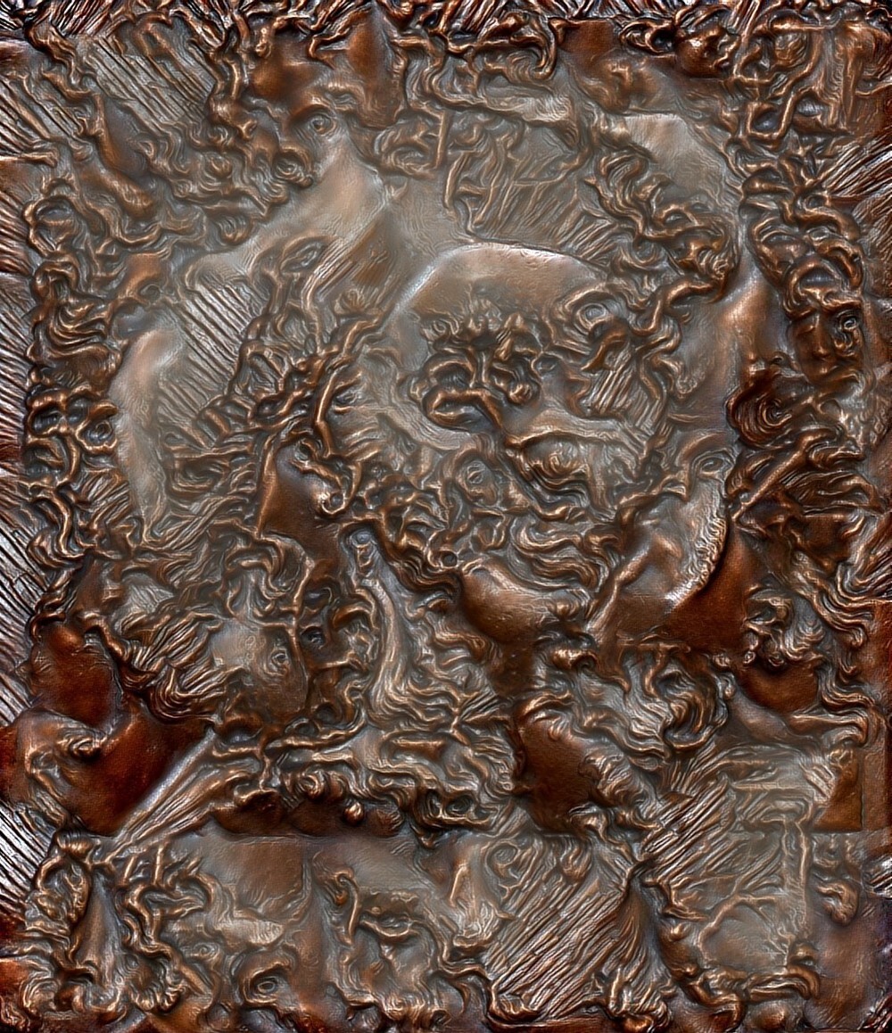 Ann Frank Portrait worked in AI © copyright weidante tokenised and for sale on Rarible