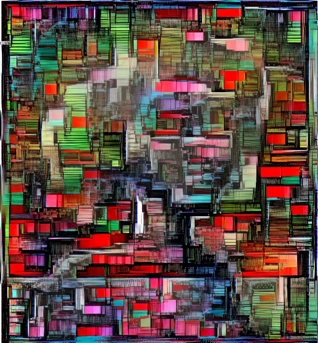Ann Frank Portrait worked in AI © copyright weidante tokenised and for sale on Rarible
