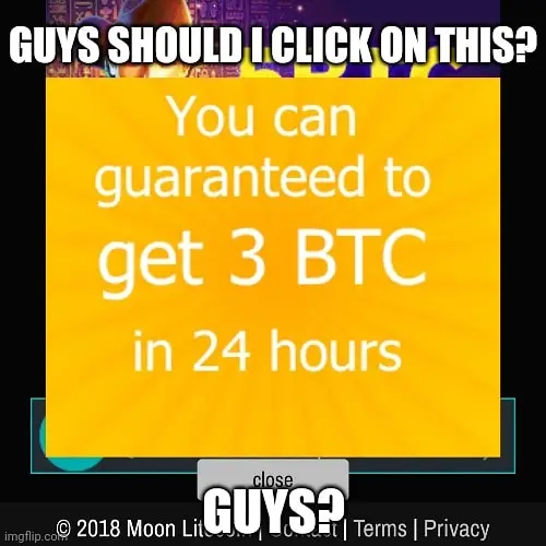 Clearly not a scam