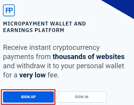 sign up faucetpay