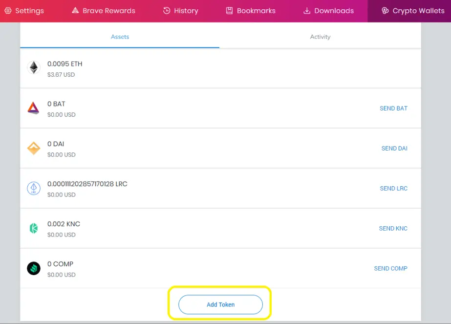 add token