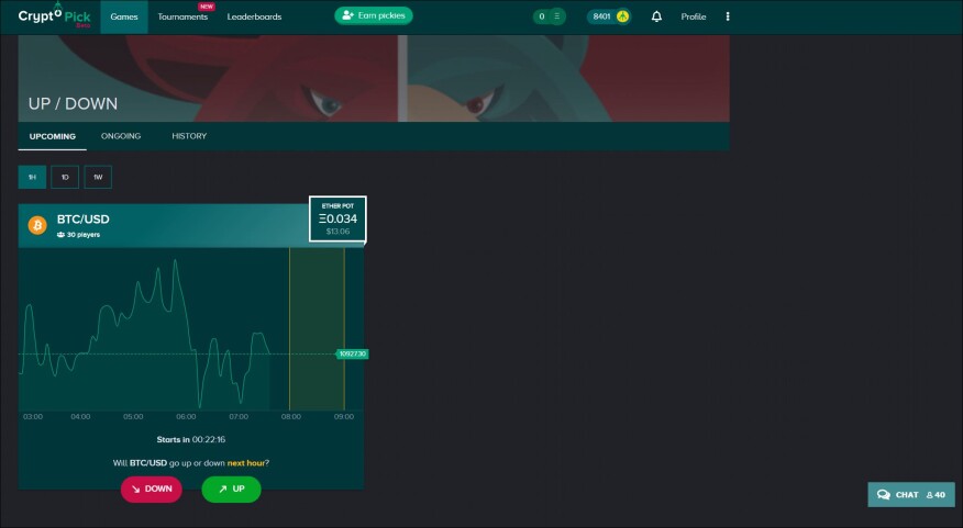 Cryptopick 1h
