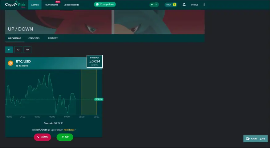 Cryptopick 1h