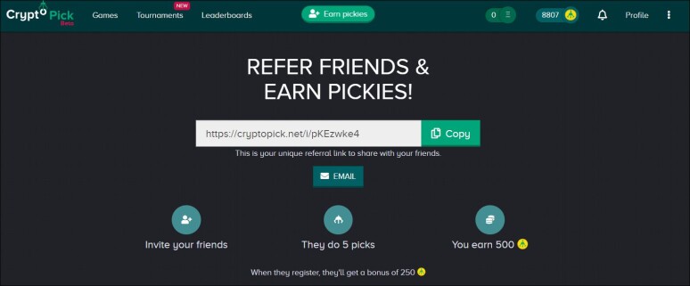 cryptopick refer