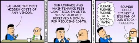 Dilbert Aside, SOVRINTown Optional Services cost the costs and leave a surplus in the Town Treasury