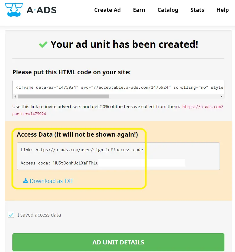 access data
