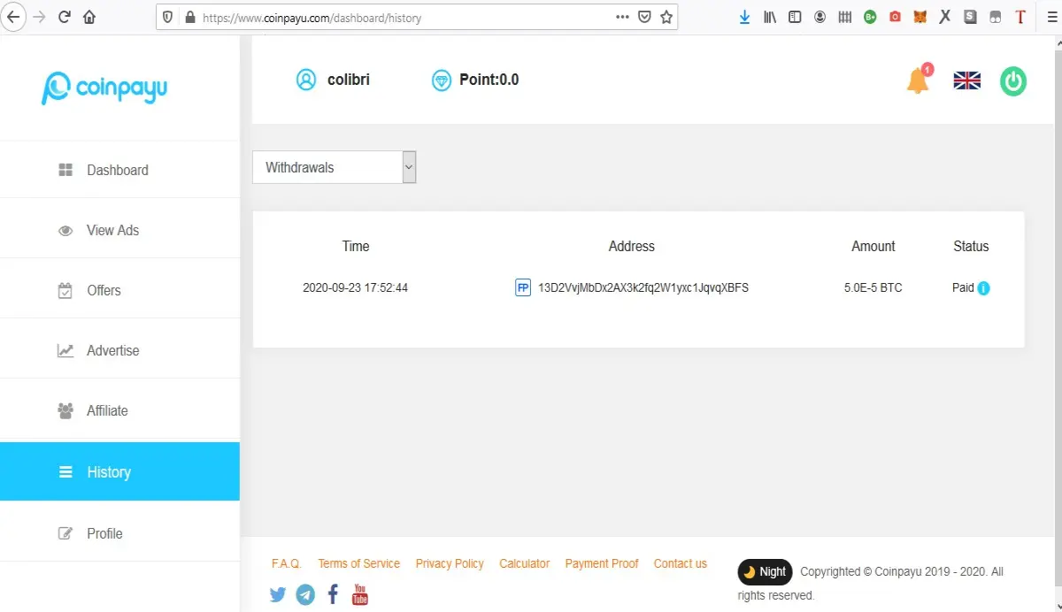 Proof of Payment