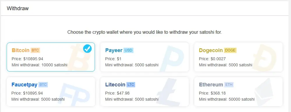 withdraw your earned money in six ways