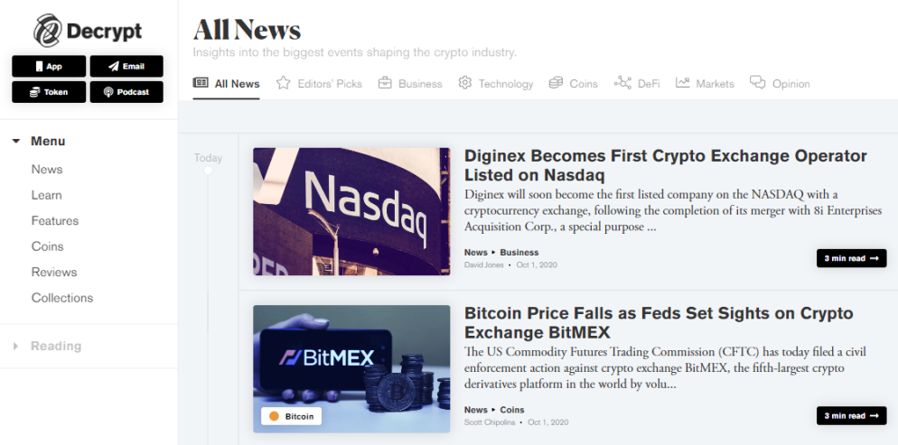 main page