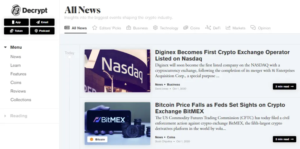 main page