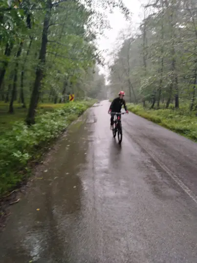Cycling in The Rain , Iran