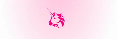 Uniswap unicorn pink gradient