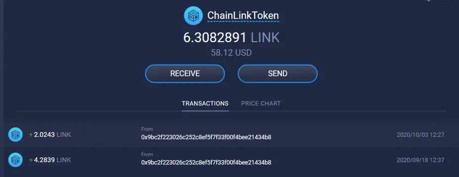 ChainLink Portfolio Updates - 10.04.20