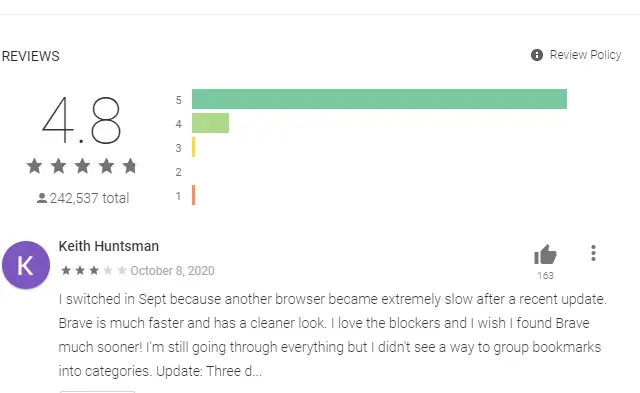 brave browser reviews