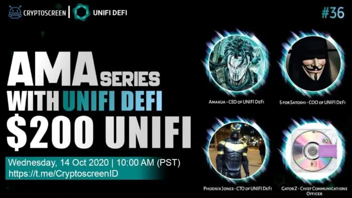 UNIFI AMA with the CryptoscreenID