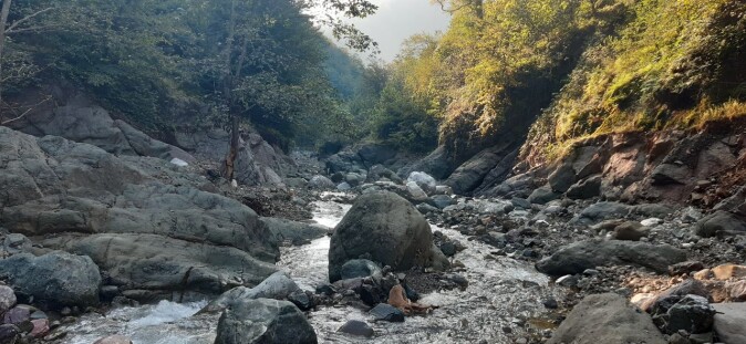 Nilrood waterfall in Jokandan, Talesh county of Iran