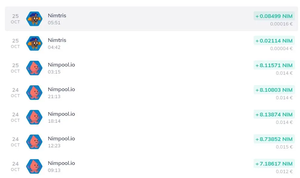 Nimiq account