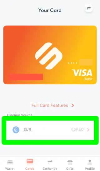 Swipe Card Funding Source