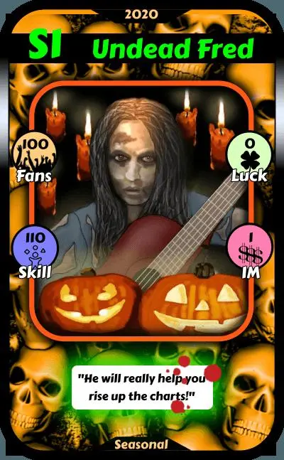 S1 Undead Fred Rising Star Game card
