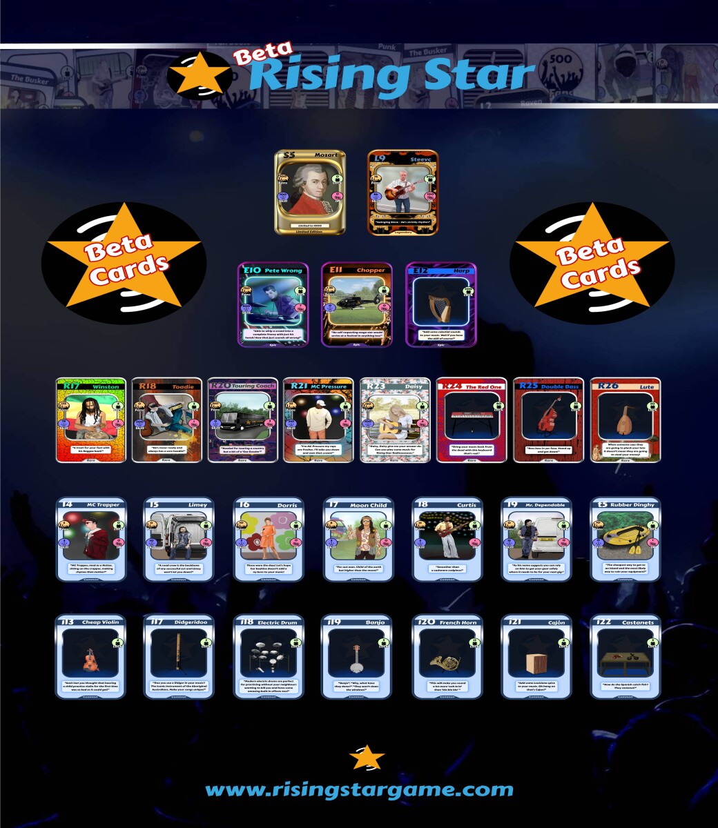 rising star beta card poster
