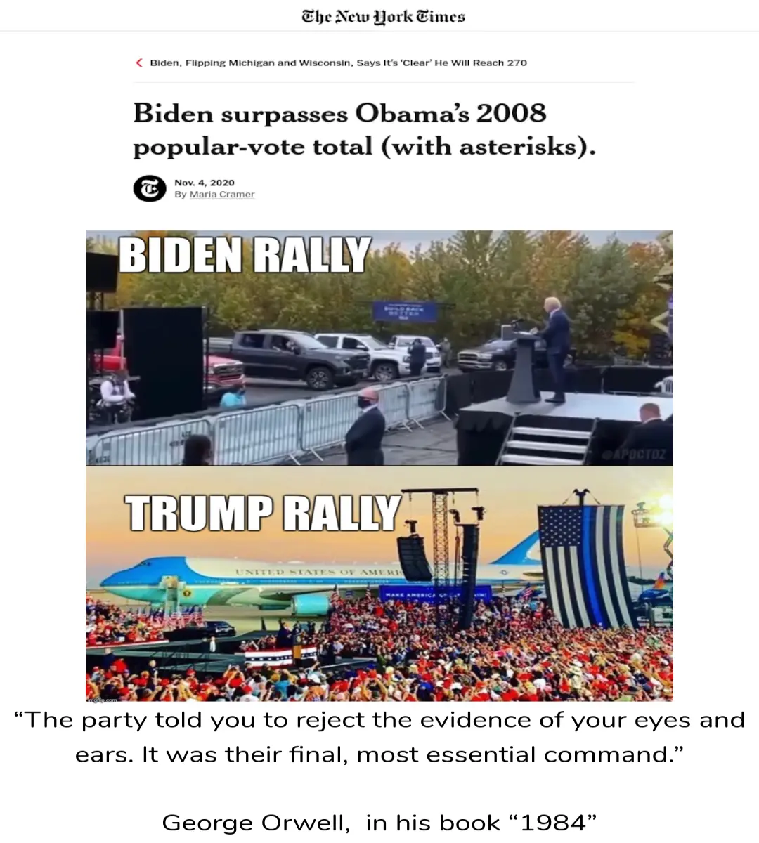 2020 election orwell trump biden