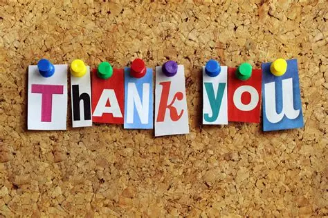 Thank You Board