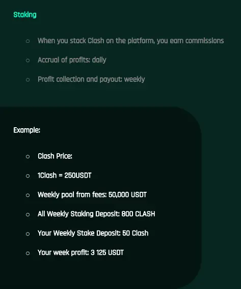 Clash.FInance staking