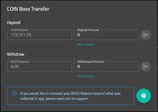 COIN Boss Transfer