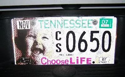license plate pro-life