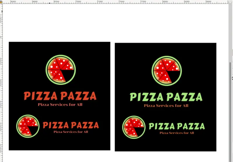 Logo on dark background
