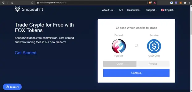 shapeshift directly exchange