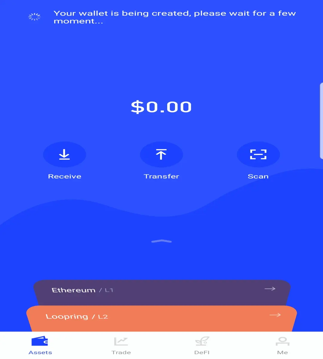 Loopring L2 wallet