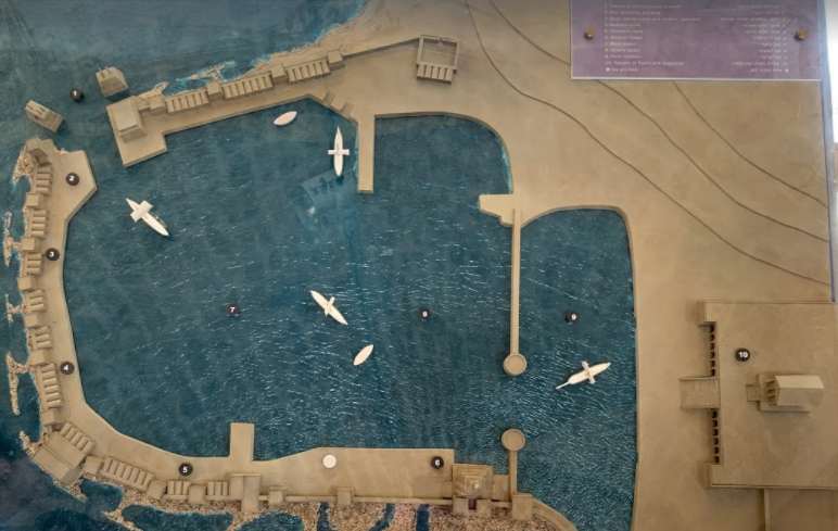 A model of Caesarea's port