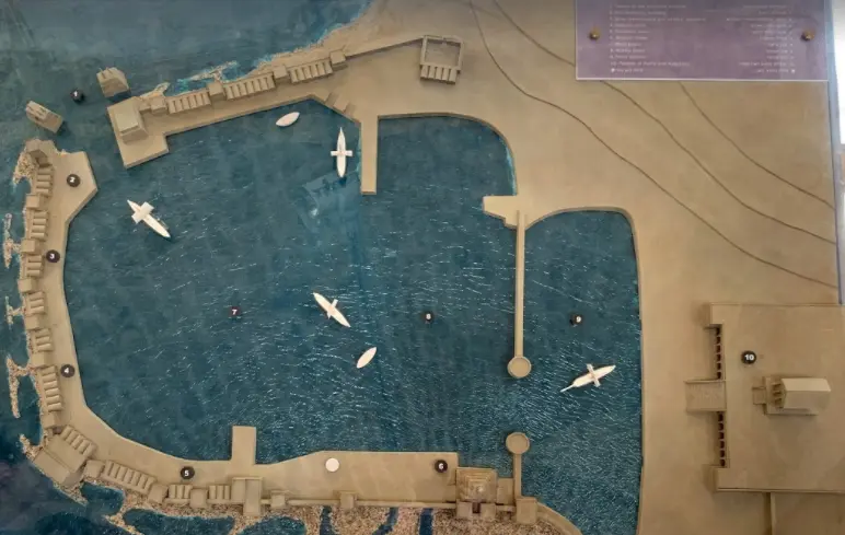 A model of Caesarea's port
